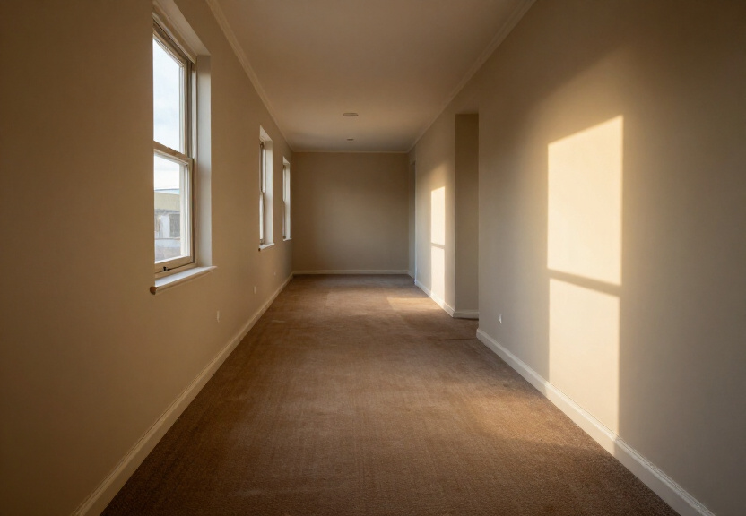 Restored living room in Queenscliff with dry carpet and fresh paint